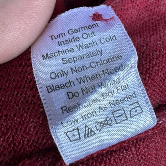 Coldwater Merino Wool Blend Embroidered Cardigan L Whimsigoth Dark Floral Fairy - Picture 7 of 7